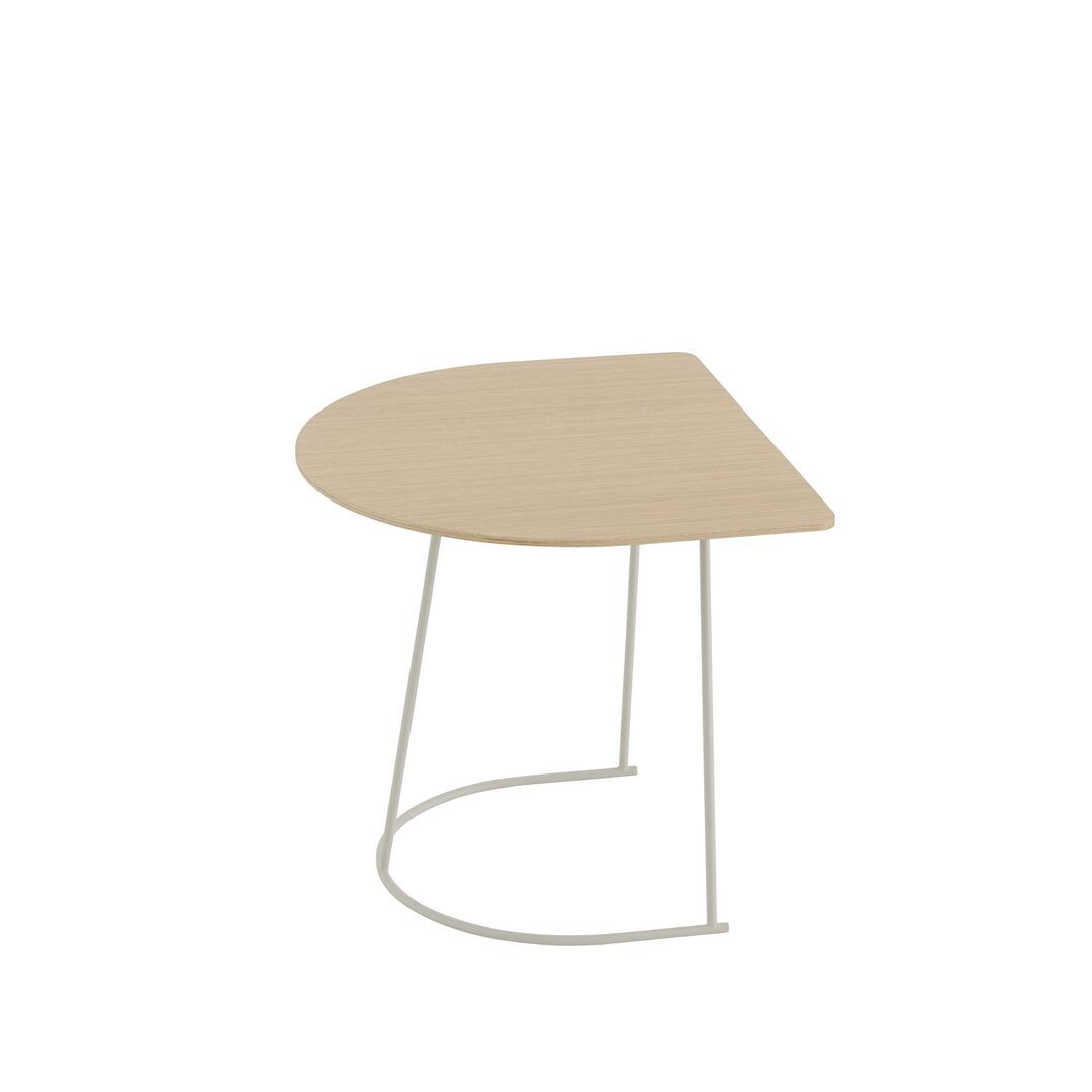 Muuto Couchtisch Airy von Muuto Lacquered Oak Veneer / Off-White, Half Size
