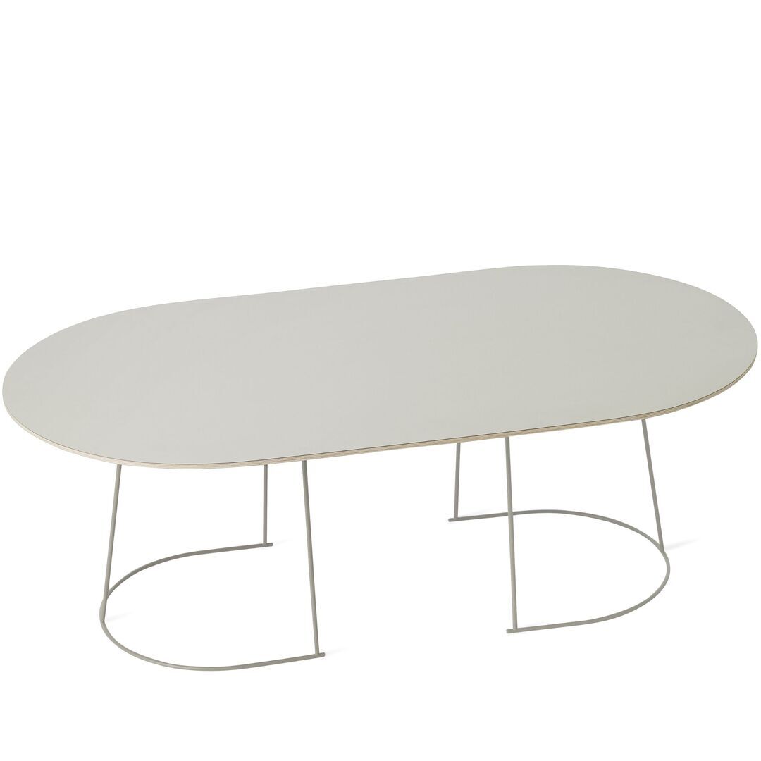 Muuto Couchtisch Airy von Muuto Grey, Large