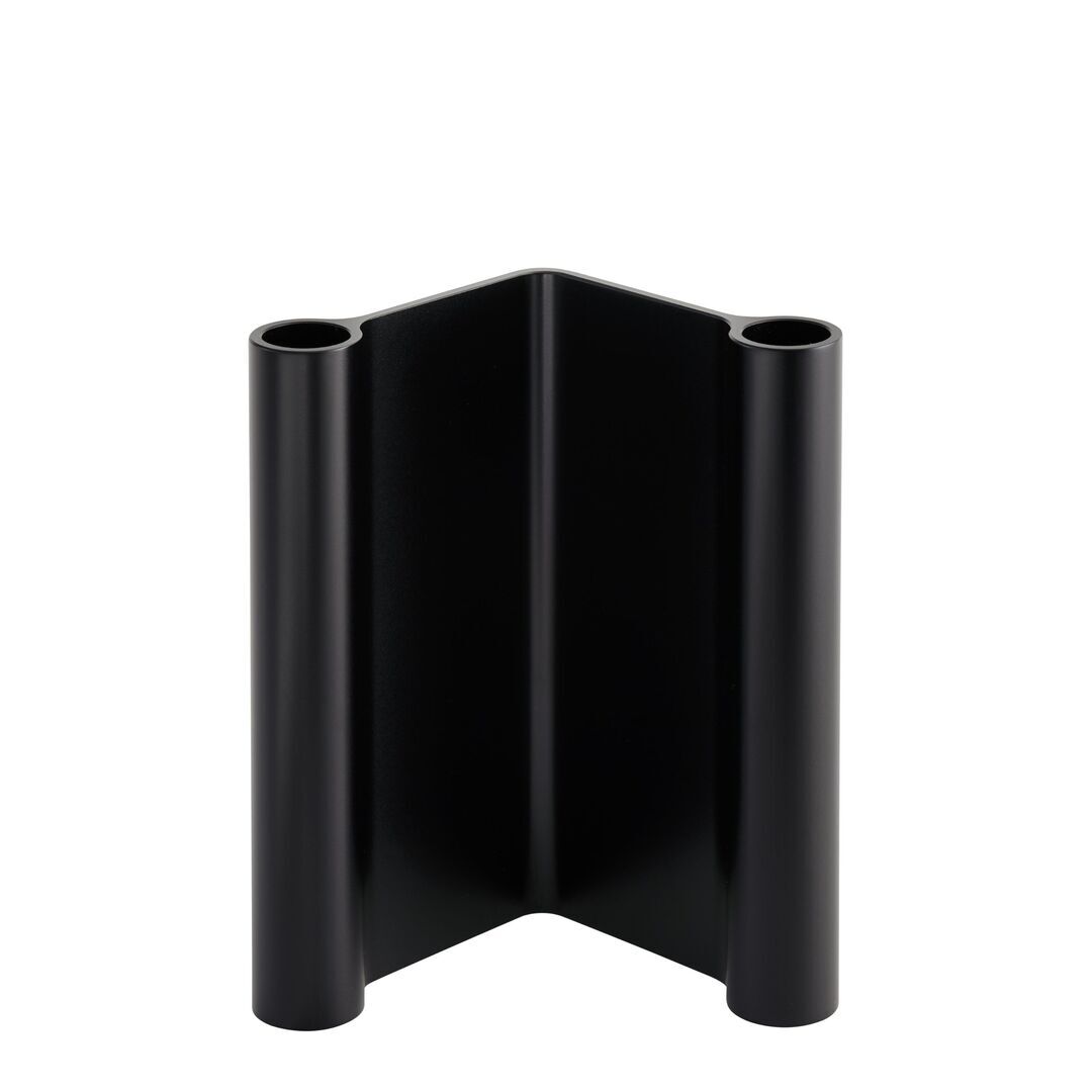 Muuto Kerzenhalter Pair von Muuto  Schwarz, H: 18 cm