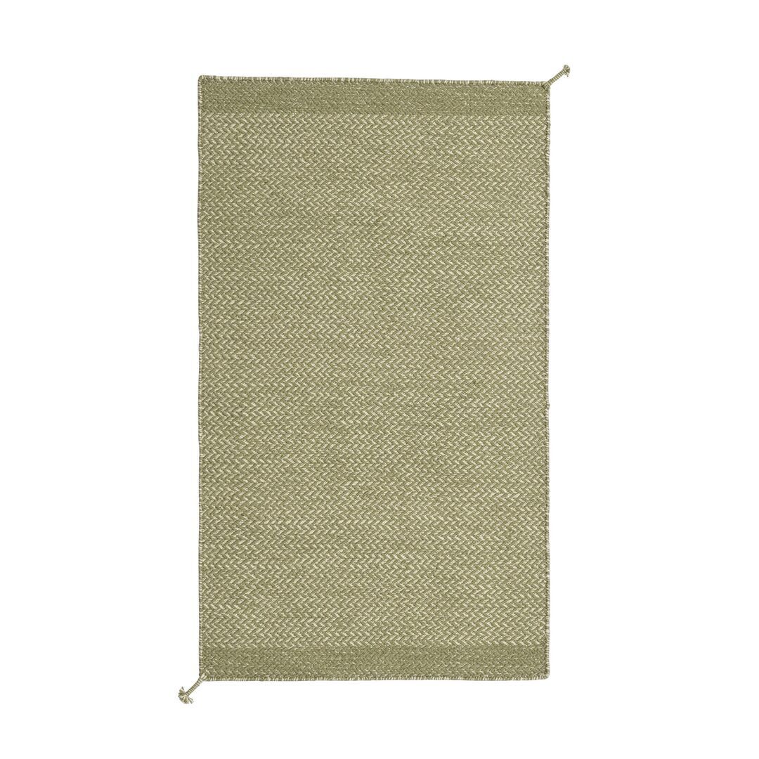 Muuto Recycelter Outdoor Teppich Ply von Muuto Moss Green, 140 cm x 85 cm