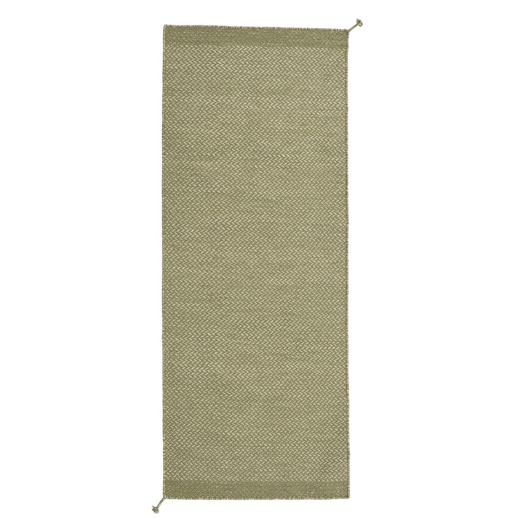 Muuto Recycelter Outdoor Teppich Ply von Muuto Moss Green, 200 cm x 80 cm