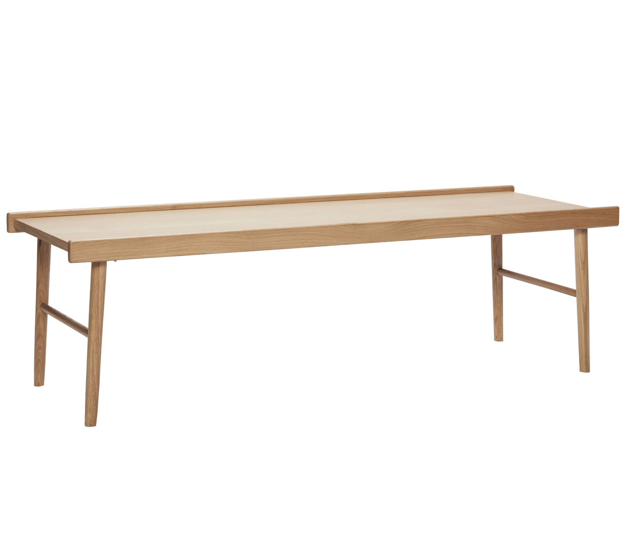 Hübsch  Stream Couchtisch 140 cm x 50 cm von Hübsch  Naturfarben