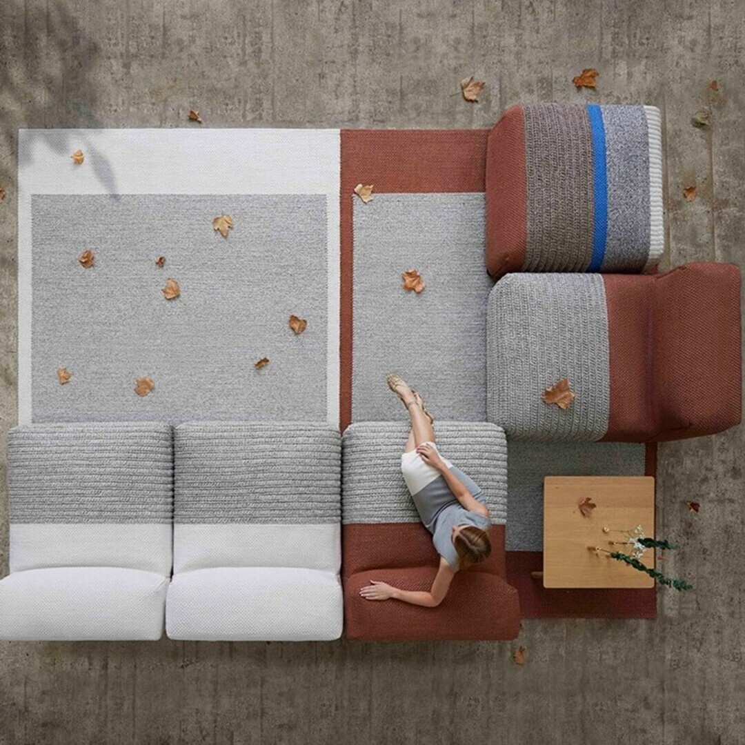 Gan-Rugs MANGAS OUTDOOR MODULE von Gan  Braun