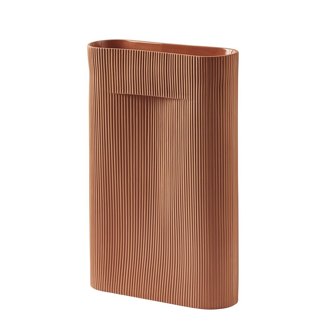 Muuto Ridge Vase Terrakotta, H: 48.5 cm