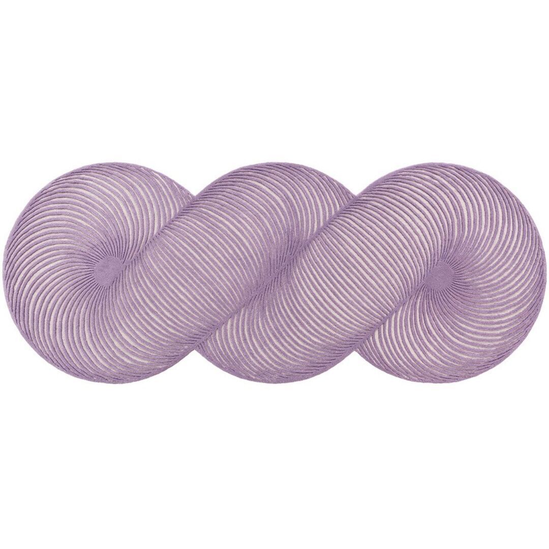Gan-Rugs GIRO RUG von Gan Rug Flieder, L: 132 cm / B: 324 cm
