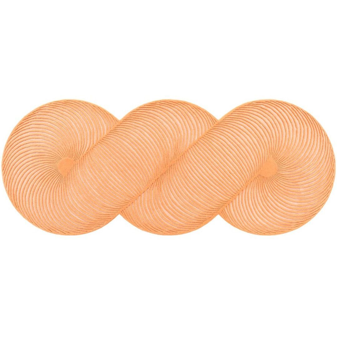 Gan-Rugs GIRO RUG von Gan Rug Pfirsich , L: 132 cm / B: 324 cm