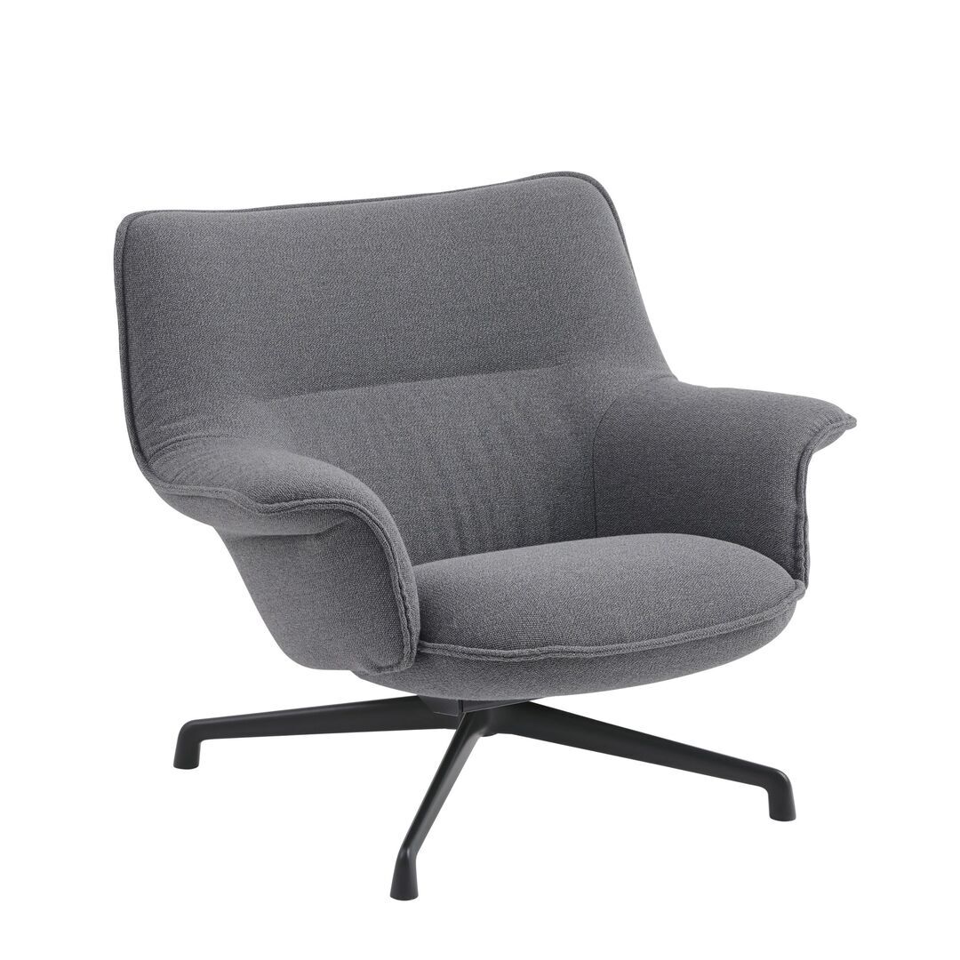 Muuto Niedriger Lounge Chair Doze von Muuto Ocean 80 / Anthrazitschwarz