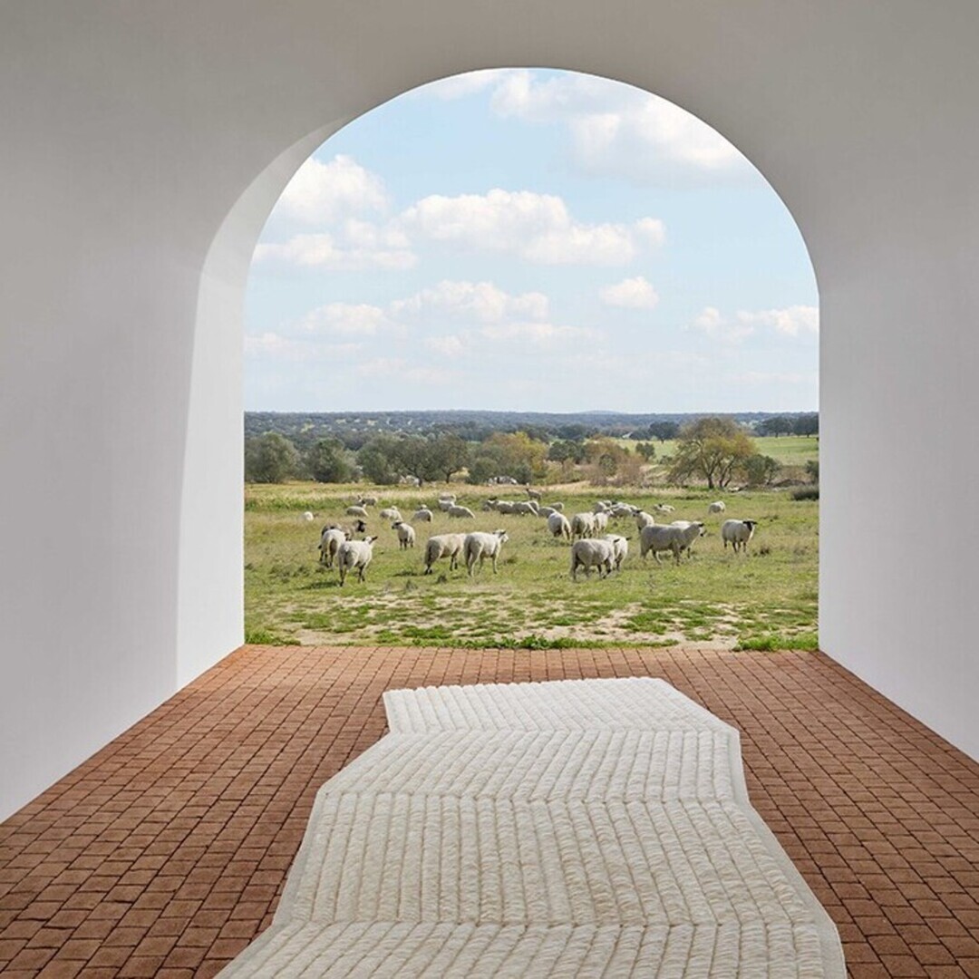 Gan-Rugs LINES RUG von Gan Rugs  Weiss, L: 205 cm / B: 334 cm