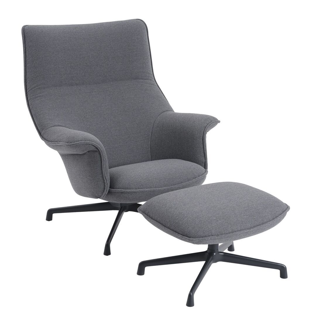 Hoher Lounge Chair Doze von Muuto, Ottoman