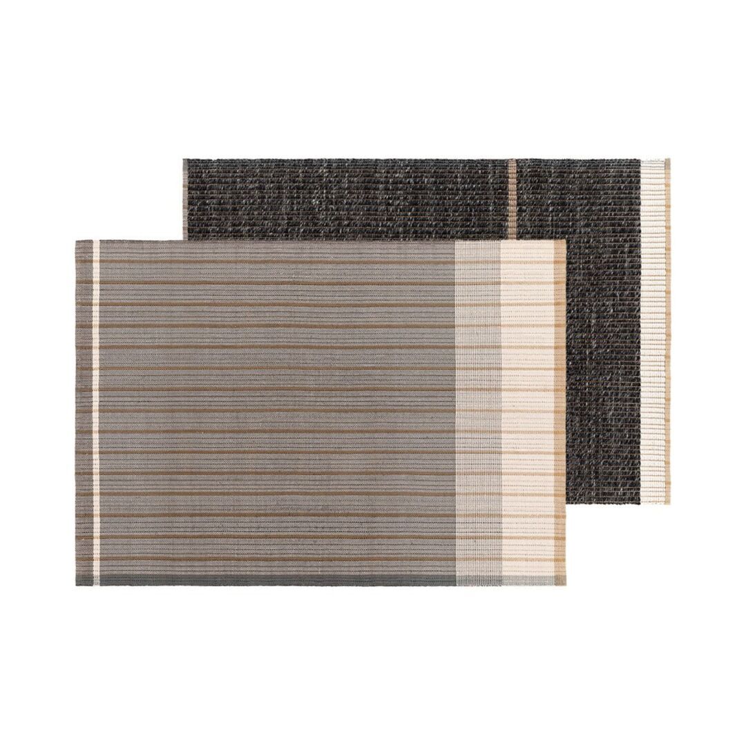 Gan-Rugs REVERSIBLE RUG von Gan Rugs Schwarz, L: 170 cm / B: 240 cm