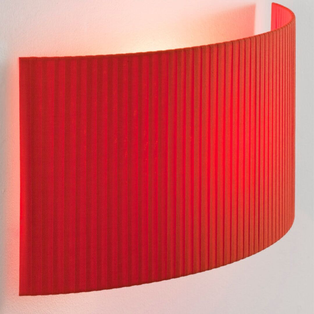 Santa & Cole Wandleuchte Comodin von Santa & Cole Rot-Bernstein Band, Rechteckig-1