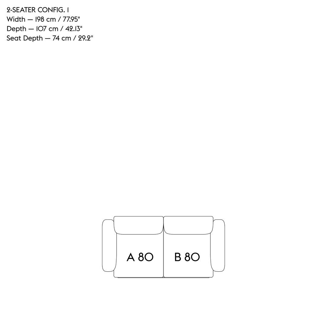 Muuto Modular 2-Sitzer Sofa In Situ von Muuto C