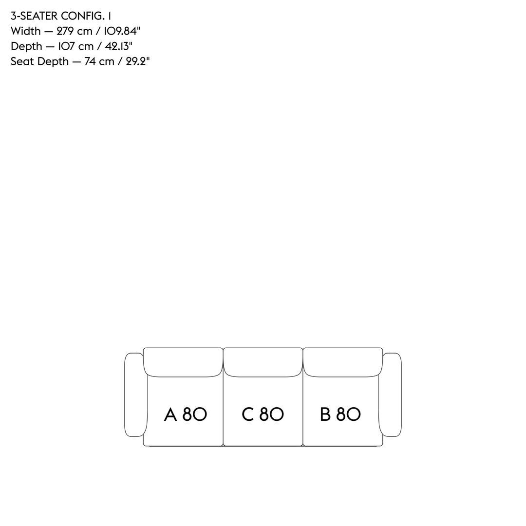 Muuto Modular 3-Sitzer Sofa In Situ von Muuto 