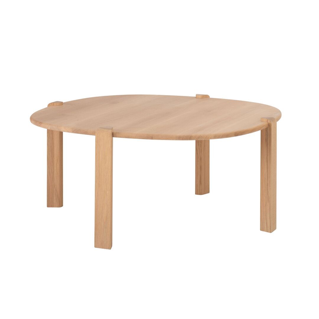Gazzda Kulin Couchtisch von Gazzda Eiche geölt - Weiss geölt, B und T: 100 cm / H: 45 cm