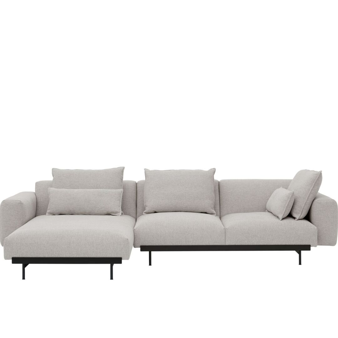 Muuto Modular 3-Sitzer Sofa mit Chaiselounge In Situ von Muuto Clay 12, Chaiselounge links