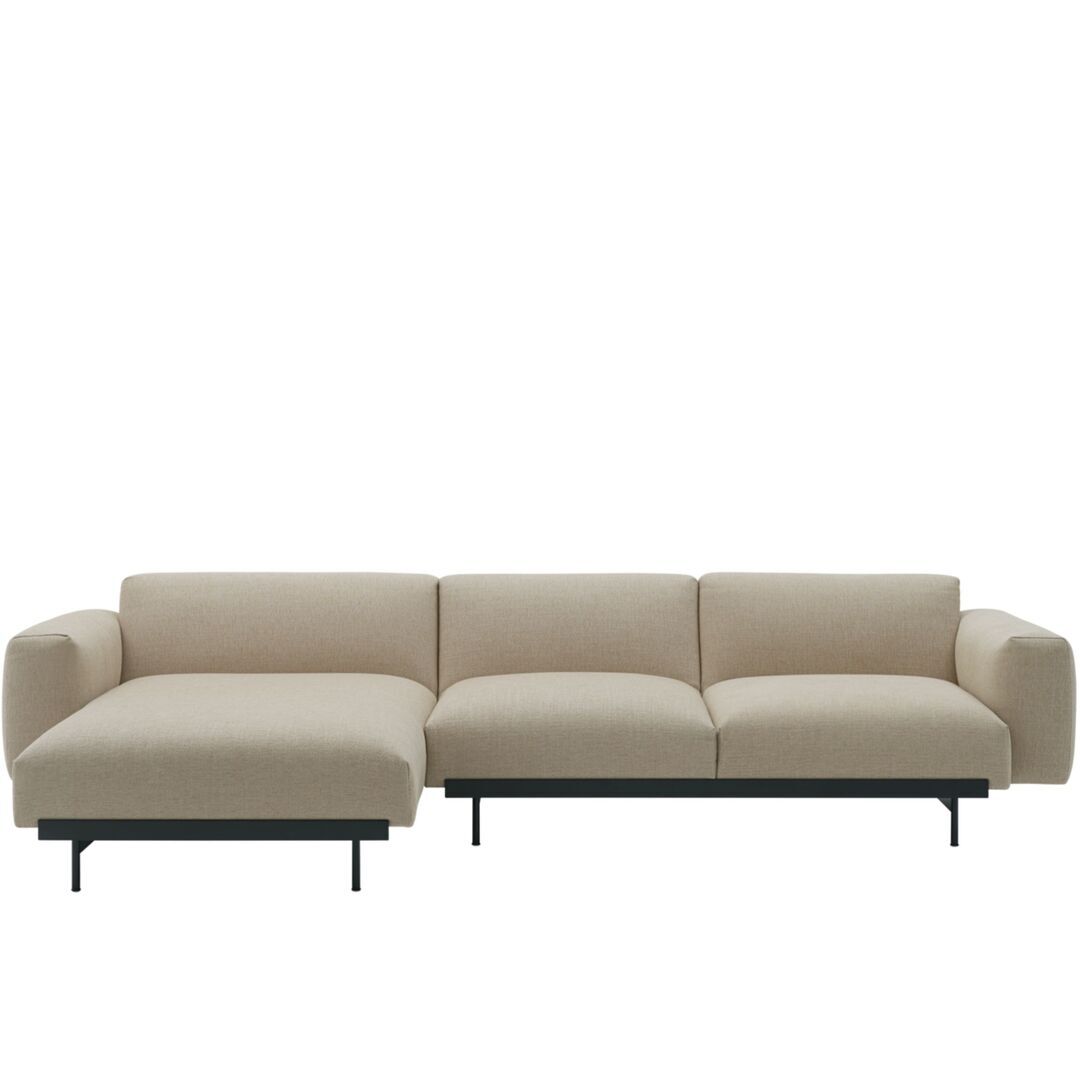 Muuto Modular 3-Sitzer Sofa mit Chaiselounge In Situ von Muuto Ecriture 240, Chaiselounge links
