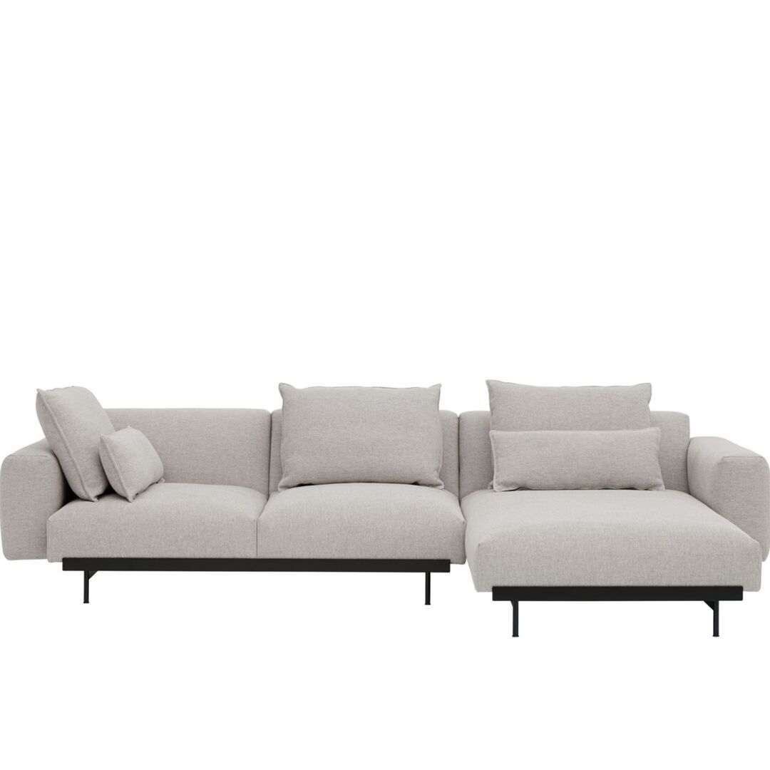 Muuto Modular 3-Sitzer Sofa mit Chaiselounge In Situ von Muuto Clay 12, Chaiselounge rechts