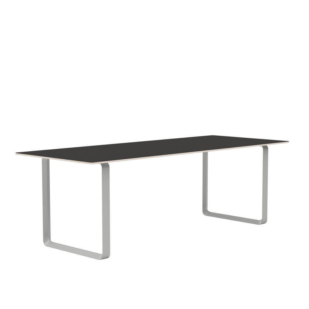 Muuto Muuto 70/70 Tisch Black Linoleum/Plywood/Grey, 225 x 90 cm
