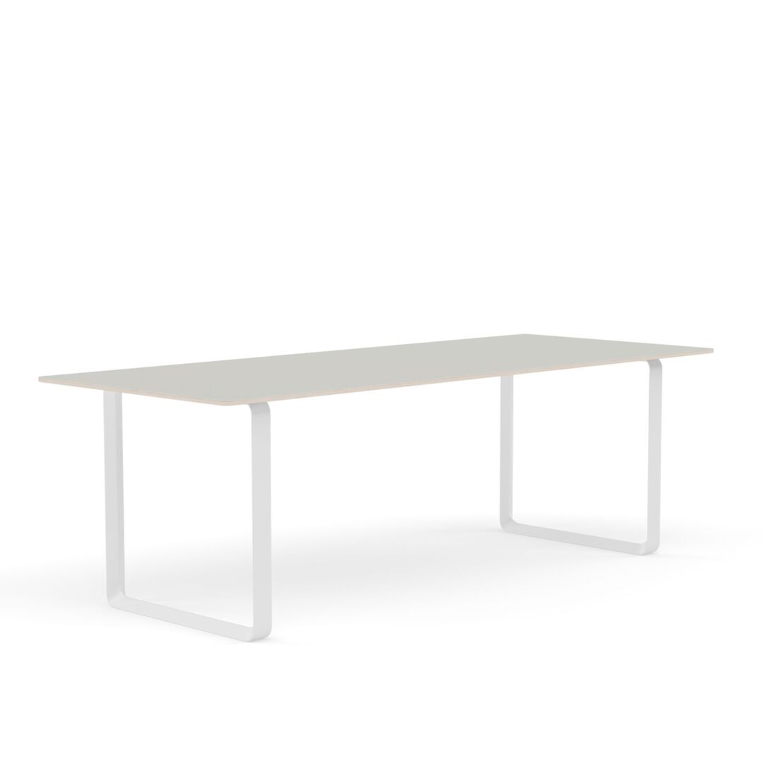 Muuto Muuto 70/70 Tisch Grey Nanolaminate/Plywood/White, 225 x 90 cm