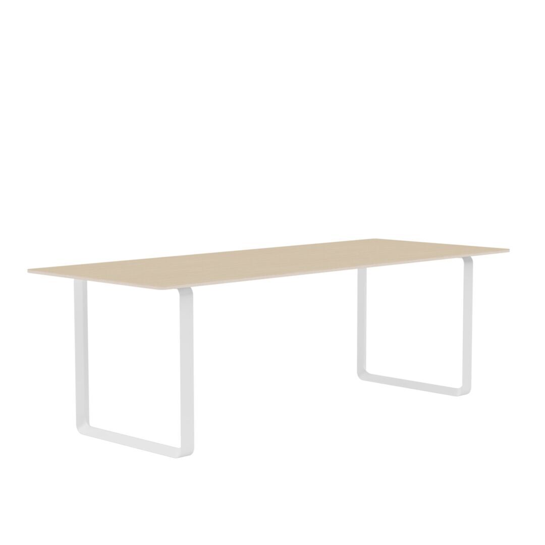 Muuto Muuto 70/70 Tisch Oak Veneer/Plywood/White, 225 x 90 cm