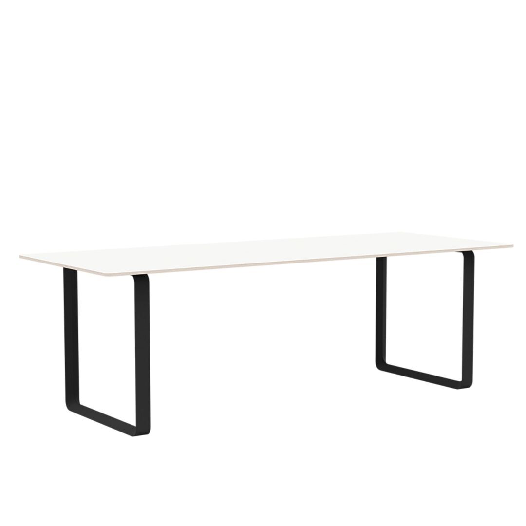 Muuto Muuto 70/70 Tisch White Laminate/Plywood/Black, 225 x 90 cm