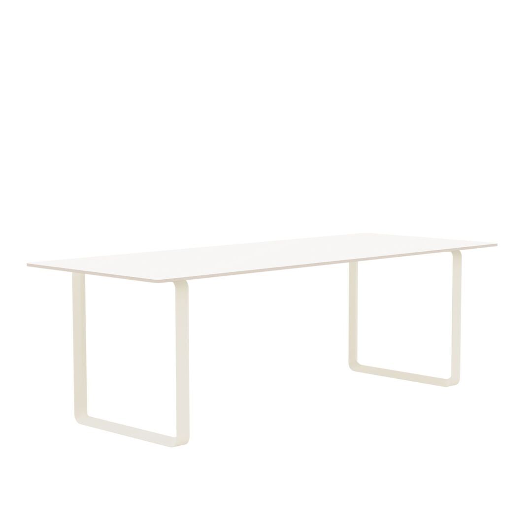 Muuto Muuto 70/70 Tisch White Laminate/Plywood/Sand, 225 x 90 cm