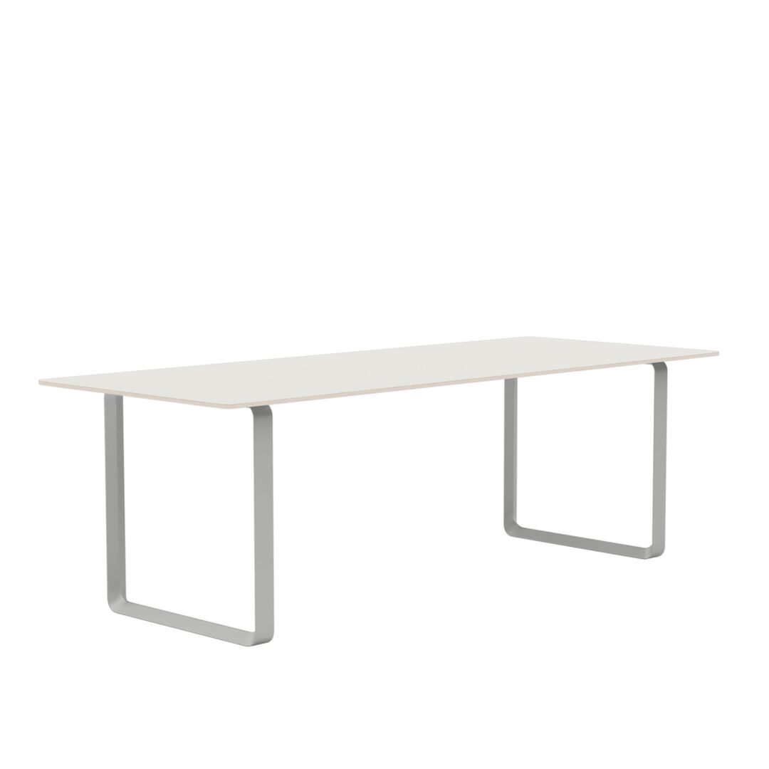 Muuto Muuto 70/70 Tisch White Nanolaminate/Plywood/Grey, 225 x 90 cm