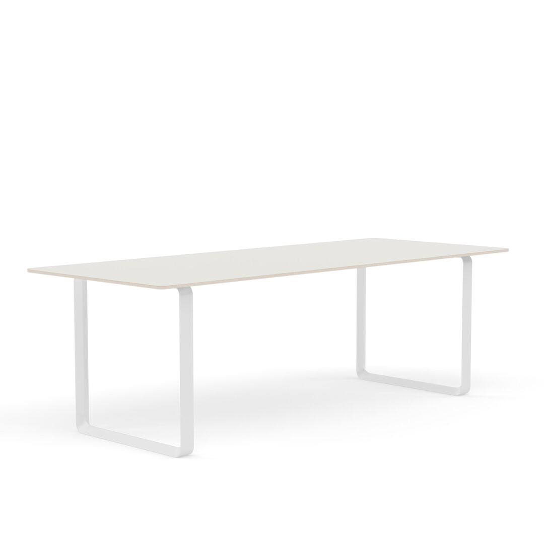 Muuto Muuto 70/70 Tisch White Nanolaminate/Plywood/White, 225 x 90 cm