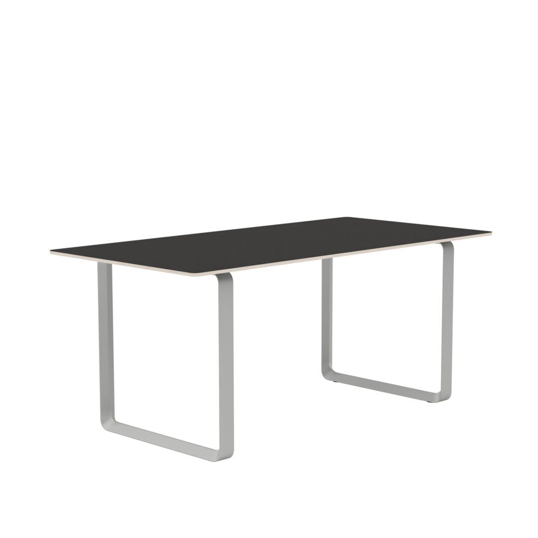Muuto Muuto 70/70 Tisch Black Linoleum/Plywood/Grey, 170 x 85 cm