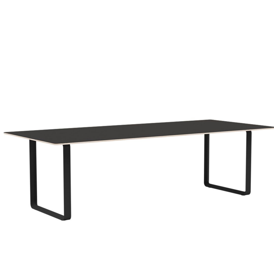 Muuto Muuto 70/70 Tisch Black Linoleum/Plywood/Black, 255 x 108 cm