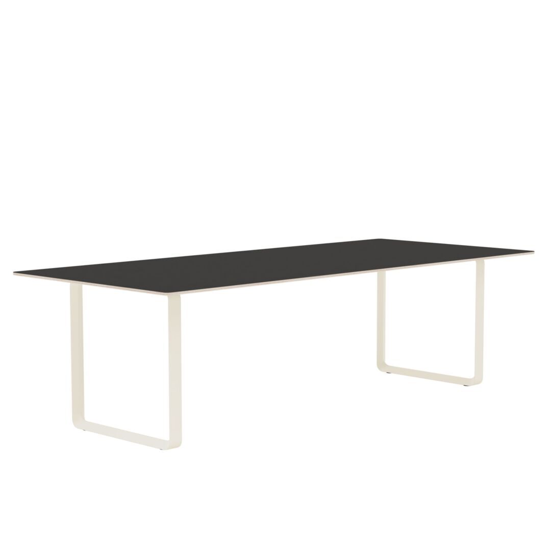 Muuto Muuto 70/70 Tisch Black Linoleum/Plywood/Sand, 255 x 108 cm