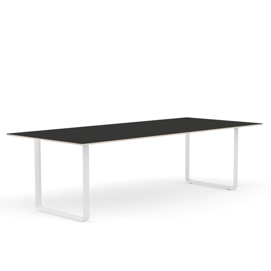 Muuto Muuto 70/70 Tisch Black Nanolaminate/Plywood/White, 255 x 108 cm
