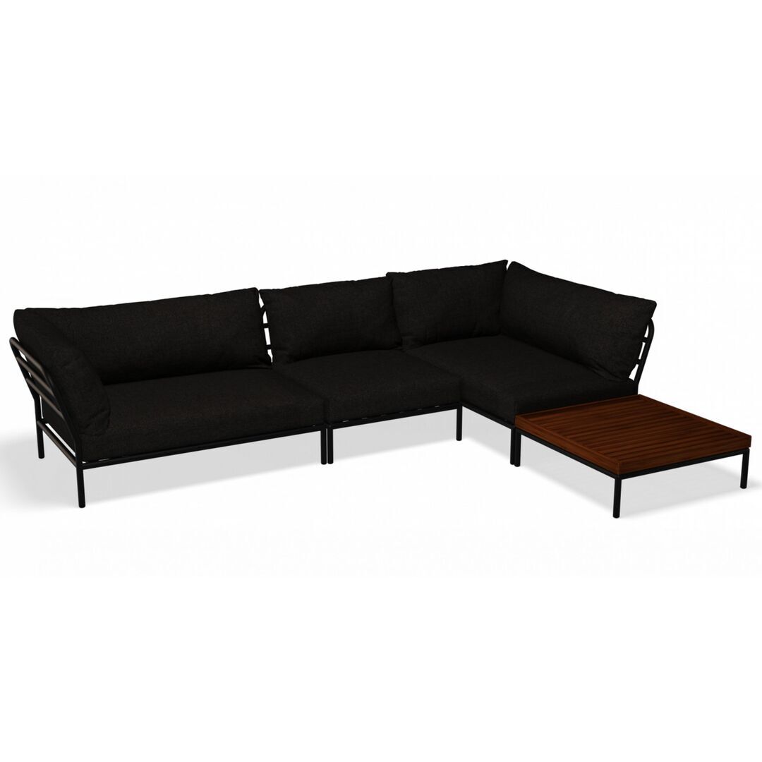 Houe Houe LEVEL 2 Kombination 08 - Outdoor Sofa Dark Grey, Dark Grey Basic 98