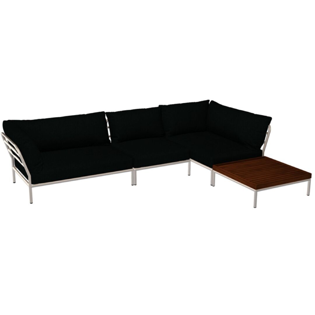 Houe Houe LEVEL 2 Kombination 08 - Outdoor Sofa Muted White, Alpine Heritage 44