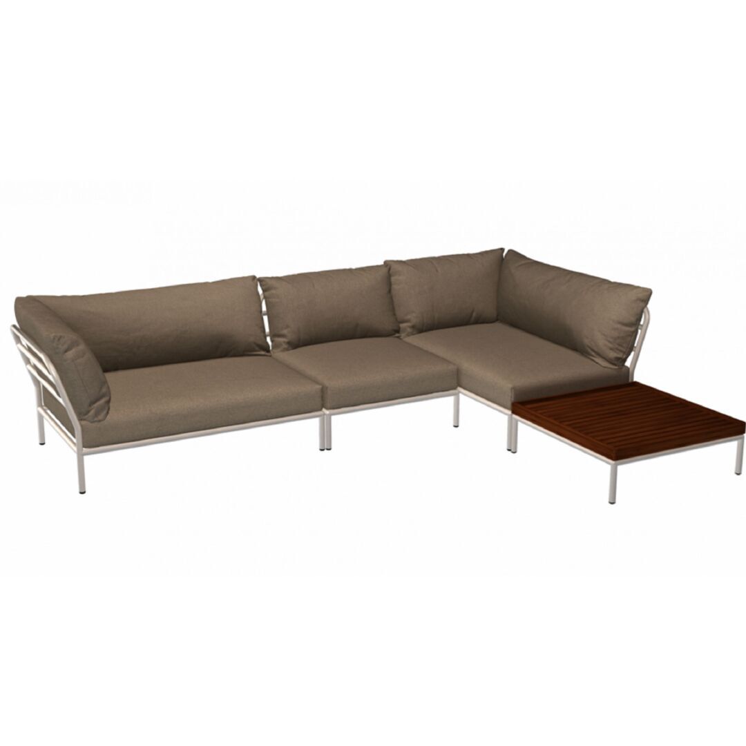 Houe Houe LEVEL 2 Kombination 08 - Outdoor Sofa Muted White, Ash Heritage 92