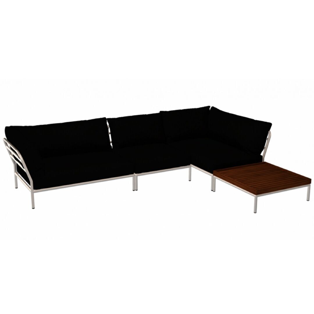 Houe Houe LEVEL 2 Kombination 08 - Outdoor Sofa Muted White, Char Heritage 68