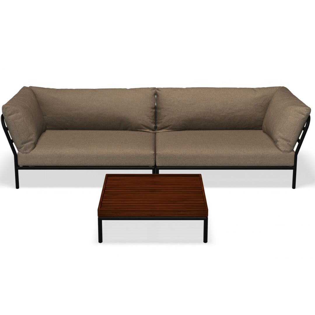 Houe Houe LEVEL 2 Kombination 07 - Outdoor Sofa Dark Grey, Ash Heritage 92