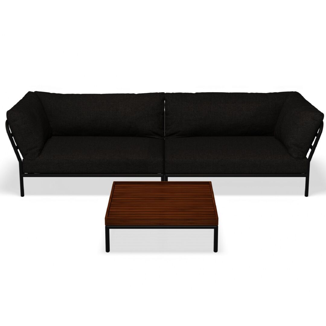 Houe Houe LEVEL 2 Kombination 07 - Outdoor Sofa Dark Grey, Dark Grey Basic 98
