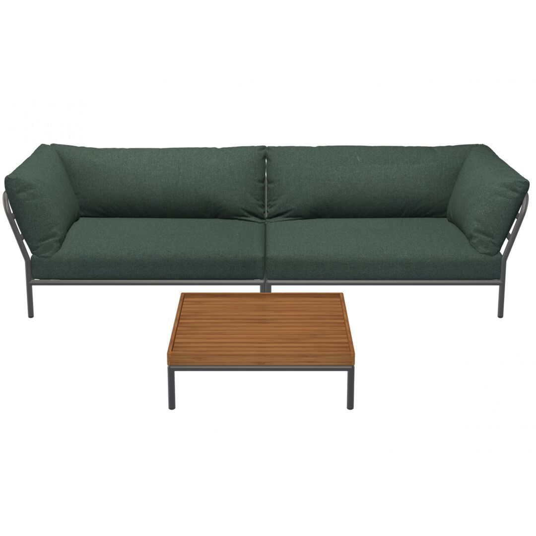 Houe Houe LEVEL 2 Kombination 07 - Outdoor Sofa Dark Grey, Alpine Heritage 44