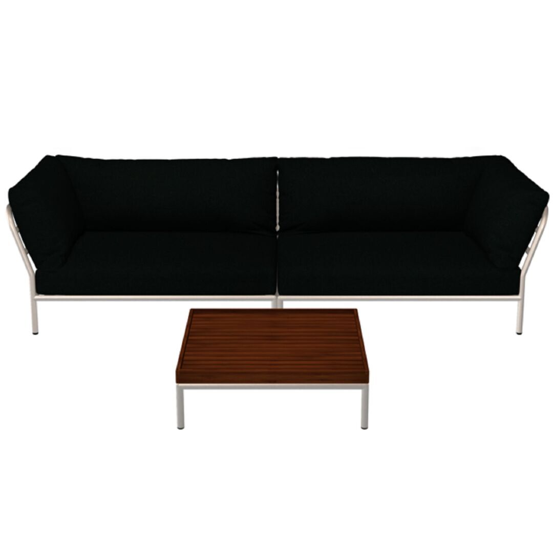 Houe Houe LEVEL 2 Kombination 07 - Outdoor Sofa Muted White, Alpine Heritage 44