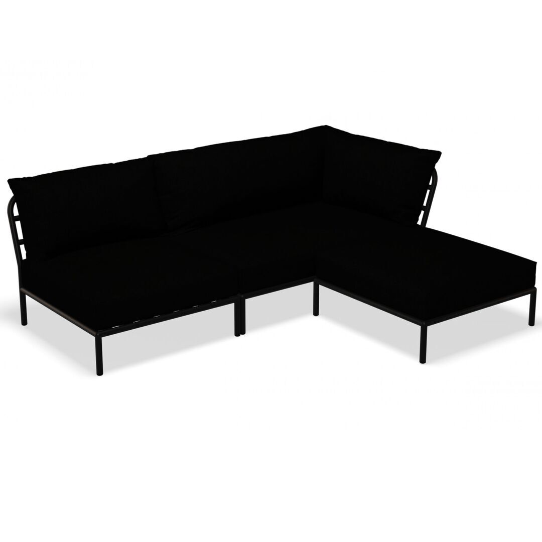 Houe Houe LEVEL 2 Kombination 06 - Outdoor Sofa Dark Grey, Char Heritage 68