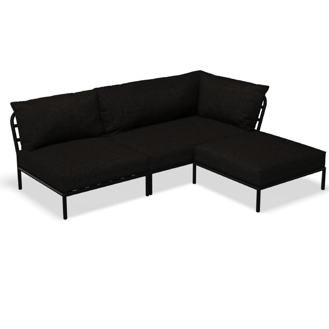 Houe Houe LEVEL 2 Kombination 06 - Outdoor Sofa Dark Grey, Dark Grey Basic 98