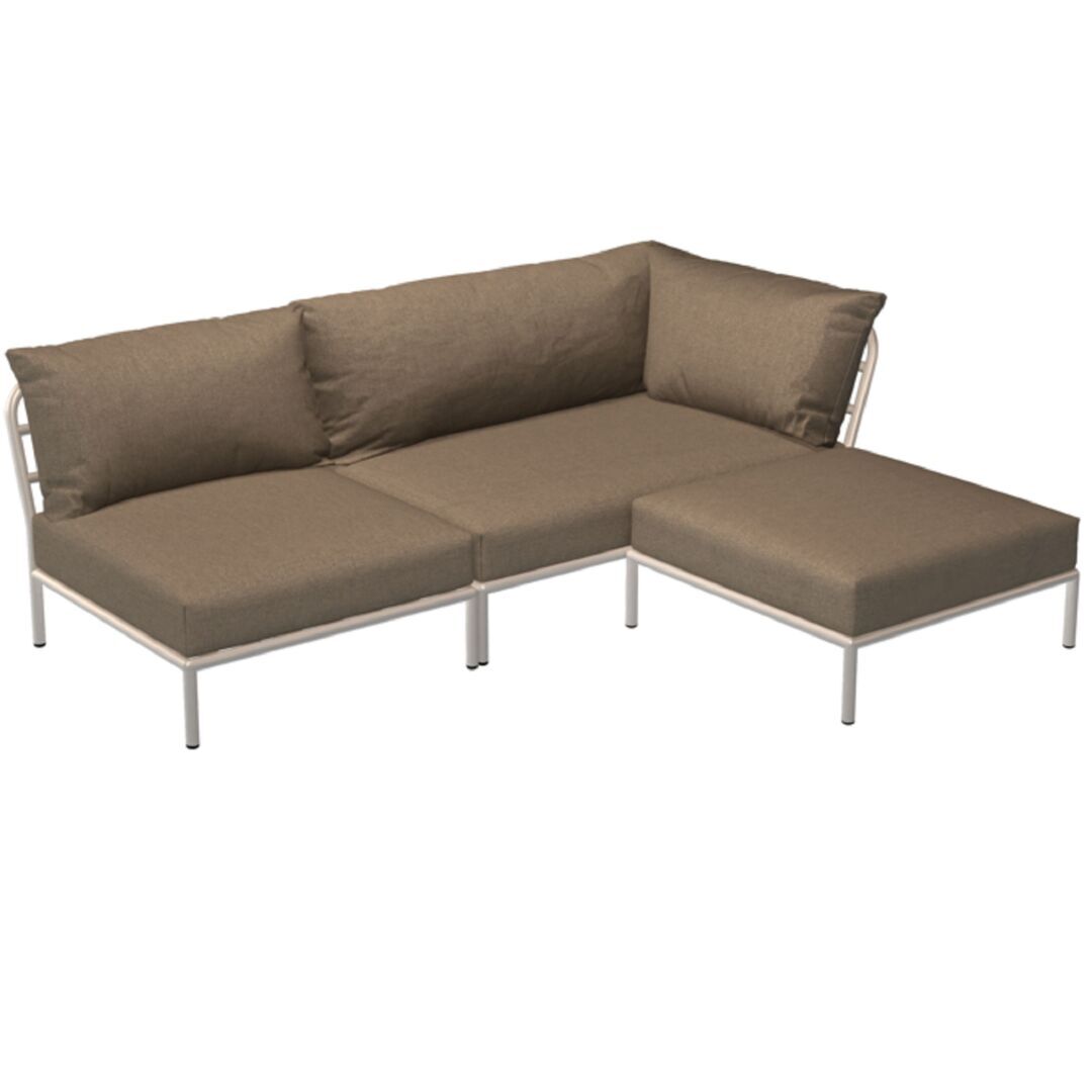 Houe Houe LEVEL 2 Kombination 06 - Outdoor Sofa Muted White, Ash Heritage 92
