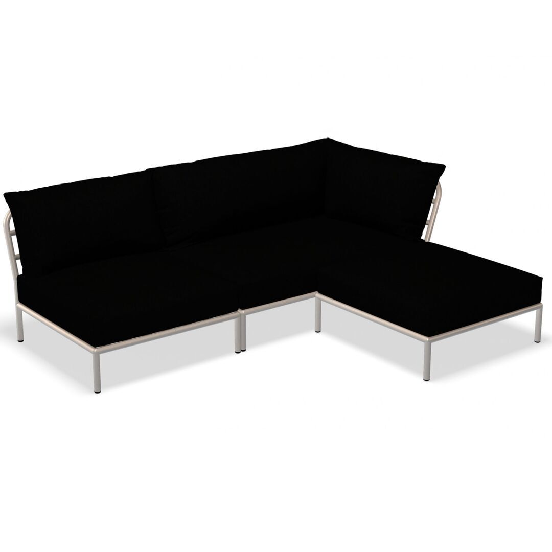 Houe Houe LEVEL 2 Kombination 06 - Outdoor Sofa Muted White, Char Heritage 68