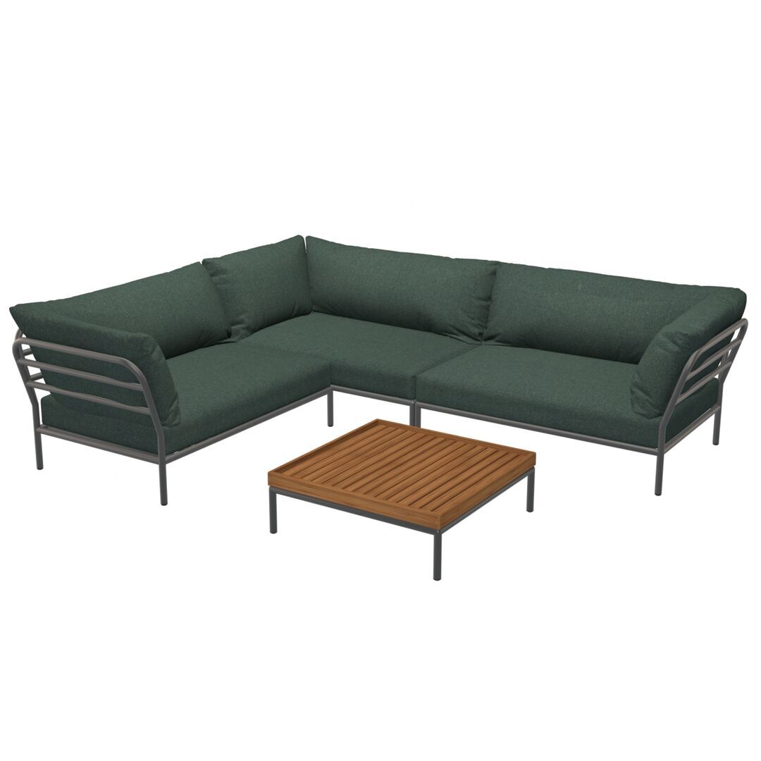 Houe Houe LEVEL 2 Kombination 05 - Outdoor Sofa Muted White, Alpine Heritage 44
