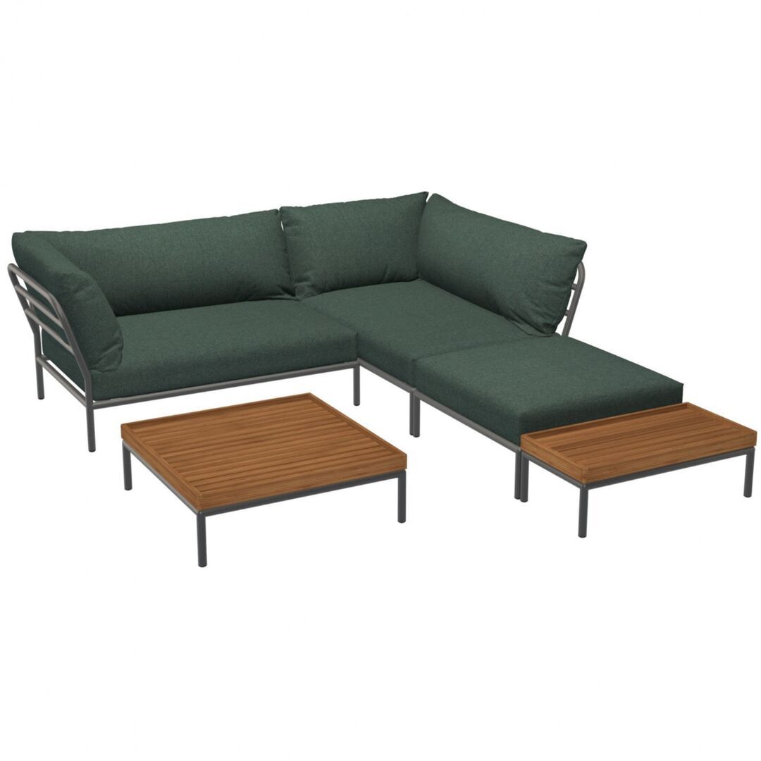 Houe Houe LEVEL 2 Kombination 02  - Outdoor Sofa Dark Grey, Alpine Heritage 44