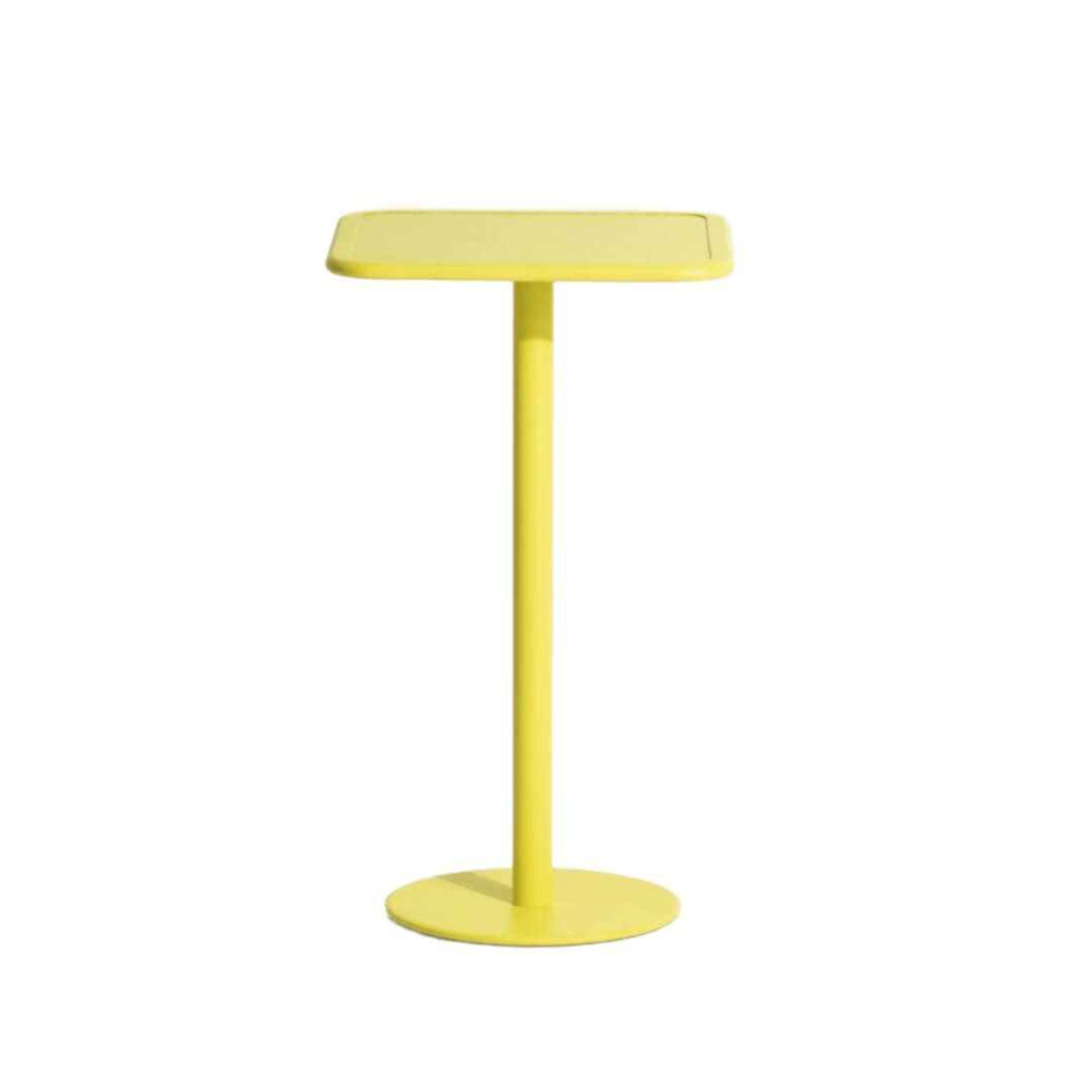 Petite Friture  Hoher Tisch Quadratisch Week-end von Petite Friture 1016 - Yellow