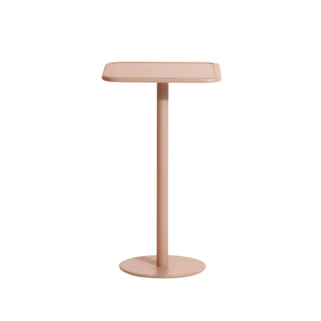 Petite Friture  Hoher Tisch Quadratisch Week-end von Petite Friture 19 - Blush