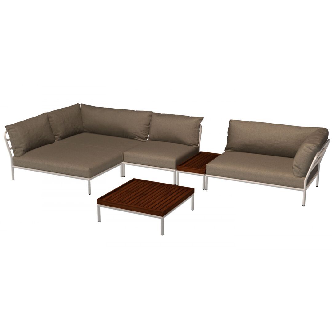 Houe Houe LEVEL 2 Kombination 01- Outdoor Sofa Muted White, Ash Heritage 92
