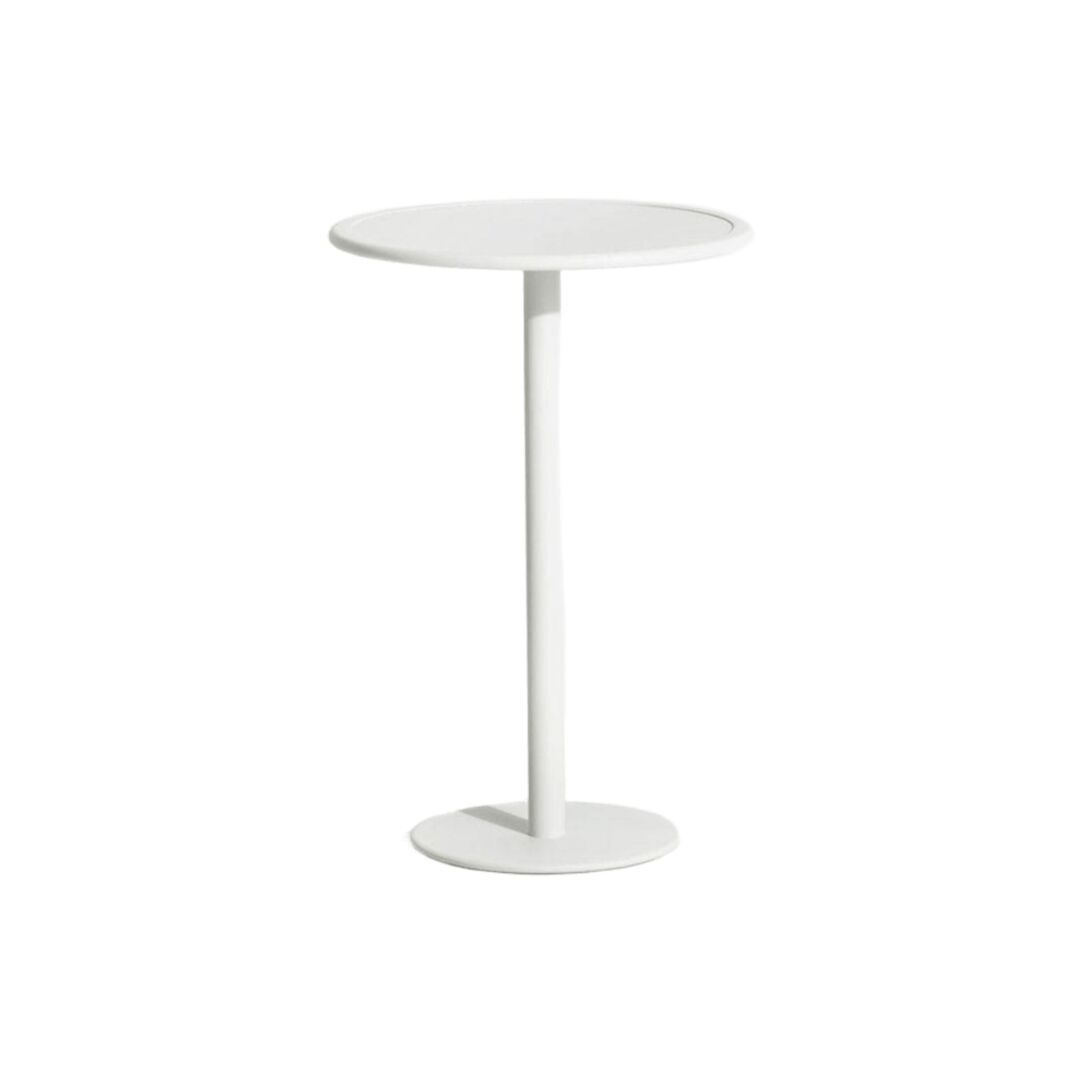 Petite Friture Hoher Tisch Rund Week-end von Petite Friture 9016 - White
